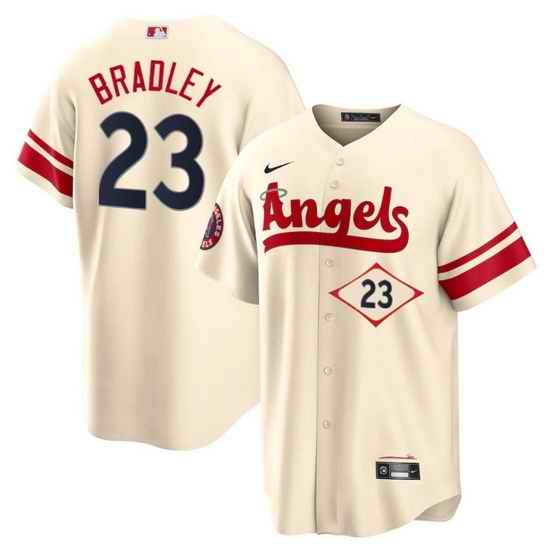 Men Los Angeles Angels #23 Archie Bradley 2022 Cream City Connect Cool Base Stitched Jerseyy
