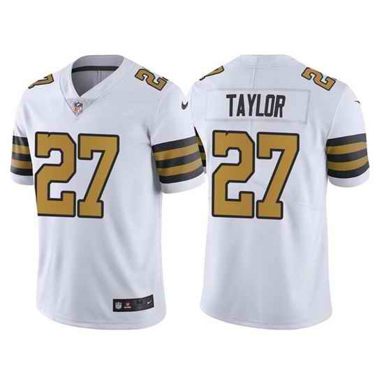 Men New Orleans Saints #27 Alontae Taylor White Color Rush Limited Stitched Jersey