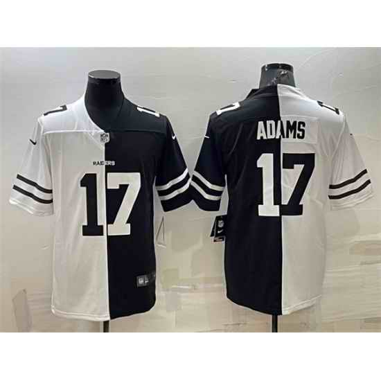 Men Las Vegas Raiders #17 Davante Adams Black White Split Vapor Untouchable Limited Stitched Jersey