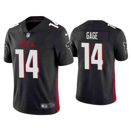 Men Atlanta Falcons #14 Russell Gage Black Vapor Untouchable Limited Stitched