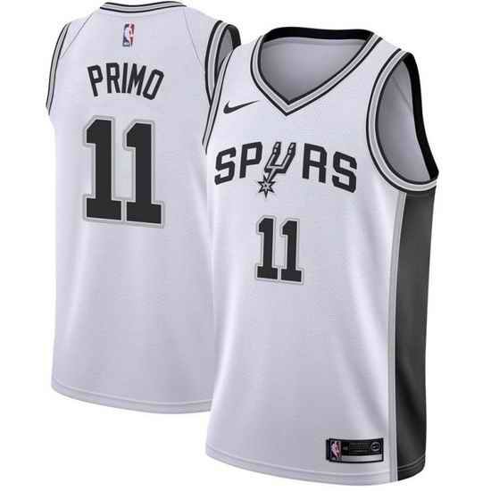 Men San Antonio Spurs #11 Joshua Primo White Association Edition Stitched Jersey