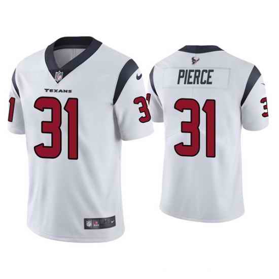 Men Houston Texans #31 Dameon Pierce White Vapor Untouchable Limited Stitched Jersey