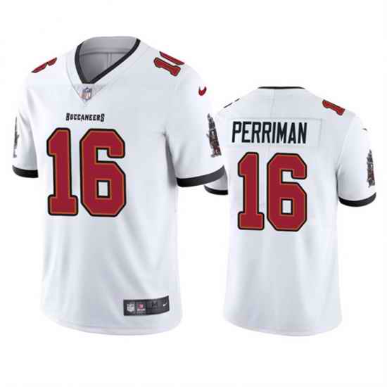Men Tampa Bay Buccaneers #16 Breshad Perriman White Vapor Untouchable Limited Stitched Jersey