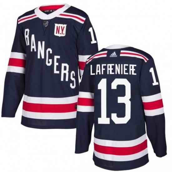 Men New York Rangers #13 Alexis Lafreni E8re Navy Winter Classic Home Stitched Jersey
