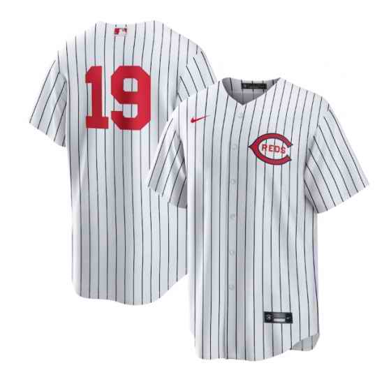 Men Cincinnati Reds #19 Joey Votto 2022 White Field Of Dreams Stitched Baseball Jersey
