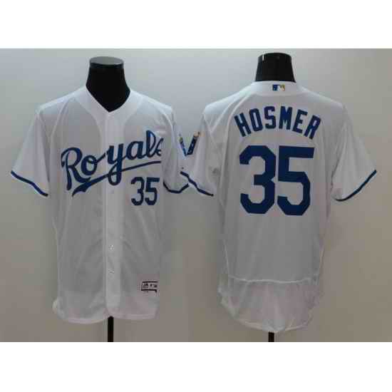 Men Kansas City Royals #35 Hosmer White Elite 2022 MLB Jersey