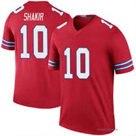 Men  Buffalo Bills #10 Khalil Shakir Red Limited Jersey