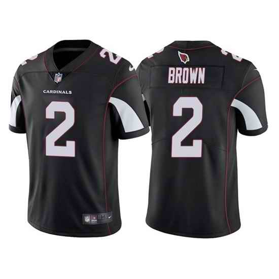Men Arizona Cardinals #2 Marquise Brown Black Vapor Untouchable Limited Stitched Jersey