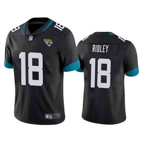 Men Jacksonville Jaguars #18 Calvin Ridley Black Vapor Untouchable Limited Stitched Jersey