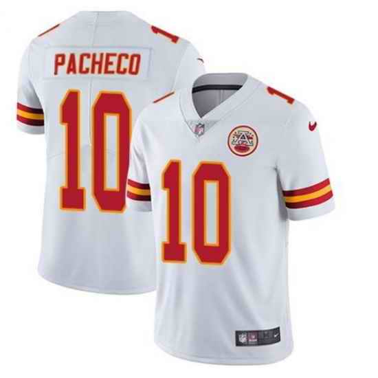 Men Kansas City Chiefs #10 Isiah Pacheco White Vapor Untouchable Limited Stitched Football Jersey