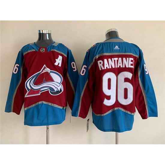 Men Colorado Avalanche #96 Mikko Rantanen Burgundy Stitched Jersey