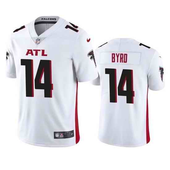 Men Atlanta Falcons #14 Damiere Byrd White Vapor Untouchable Stitched Football Jersey