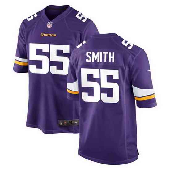 Men Minnesota Vikings #55 Za 27Darius Smith Purple Stitched jersey