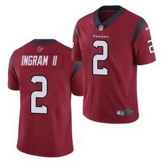 Men Houston Texans #2 Mark Ingram II Red Vapor Untouchable Limited Stitched Jersey