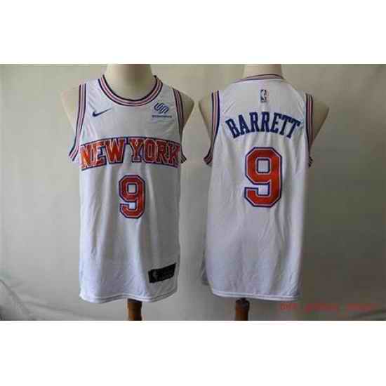 Youth Nike RJ Barrett White New York Knicks 2020 #21 Swingman Player Jersey