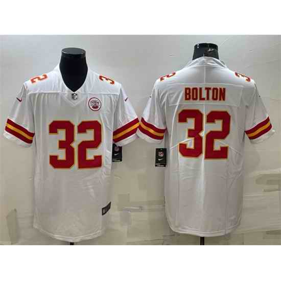 Men Kansas City Chiefs #32 Nick Bolton White Vapor Untouchable Limited Stitched Football Jersey