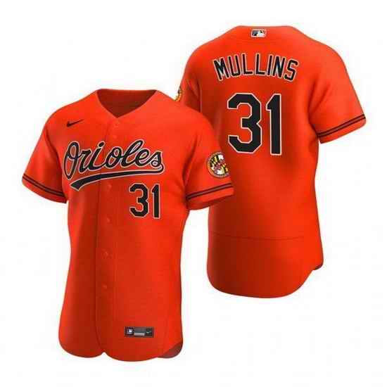 Men Baltimore Orioles #31 Cedric Mullins Orange jersey
