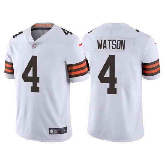 Youth Cleveland Browns #4 Deshaun Watson White Vapor Untouchable Limited Stitched Jersey