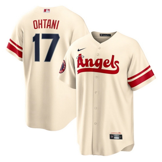 Youth Los Angeles Angels #17 Shohei Ohtani 2022 Cream City Connect Stitched Jerseys
