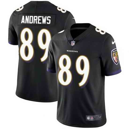 Youth Nike Baltimore Ravens #89 Mark Andrews Black Vapor Untouchable Limited Jersey