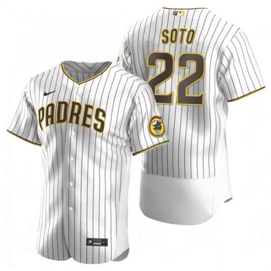 Men San Diego Padres #22 Juan Soto White Flex Base Stitched Baseball Jersey