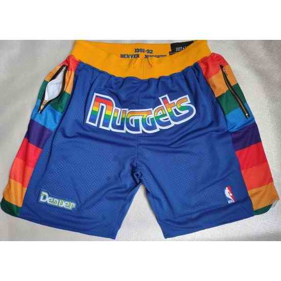 Denver Nuggets Basketball Shorts 008