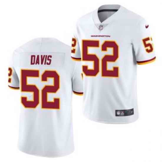 Men Washington Football Team #52 Jamin Davis White Vapor Untouchable Limited Stitched Jersey