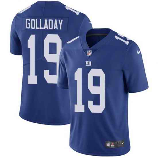 Youth Nike New York Giants #19 Kenny Golladay Blue Stitched NFL Vapor Untouchable Limited Jersey