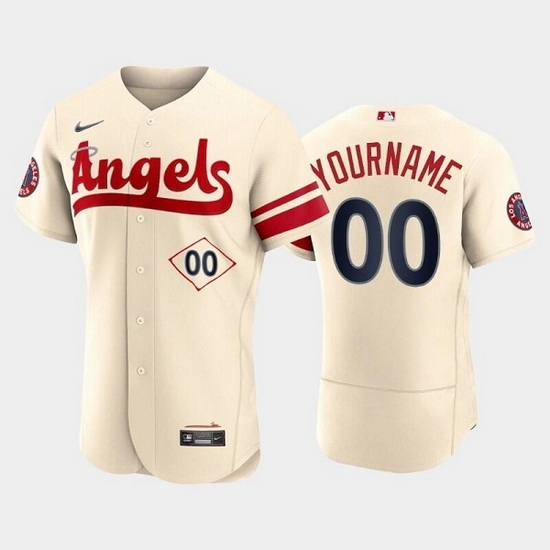 Men Women Youth Los Angeles Angels Active Player Custom 2022 Cream City Connect Flex Base Stitched Jerseys
