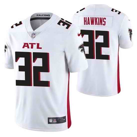 Men Atlanta Falcons #32 Jaylinn Hawkins White Vapor Untouchable Limited Stitched Jersey