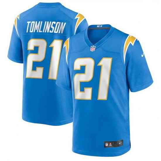 Men Los Angeles Chargers #21 LaDainian Tomlinson Blue Stitched Game Jersey