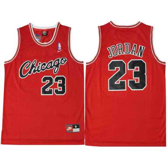 Chicago Bulls #23 Michael Jordan Red Nike Swingman Jersey