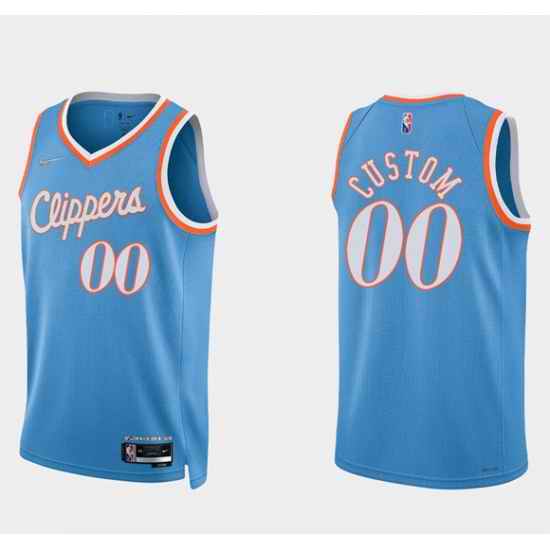 Men Women Youth Toddler Los Angeles Clippers Active Player Custom 2021 #22 Blue 75th Anniversary City Edition Stitched Basketball Jersey