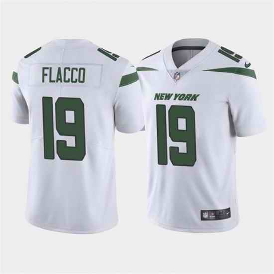 Men New York Jets #19 Joe Flacco White Vapor Untouchable Limited Stitched Jersey