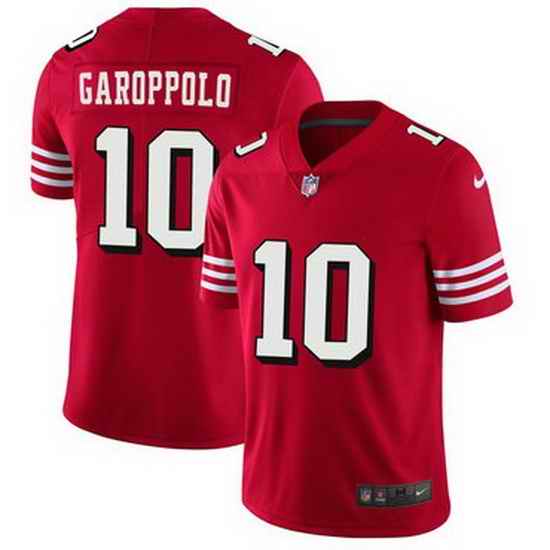Youth Nike San Francisco 49ers Jimmy Garoppolo #10 Red Rush NFL Jersey