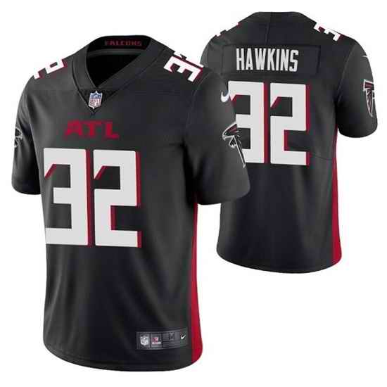 Men Atlanta Falcons #32 Jaylinn Hawkins Black Vapor Untouchable Limited Stitched Jersey