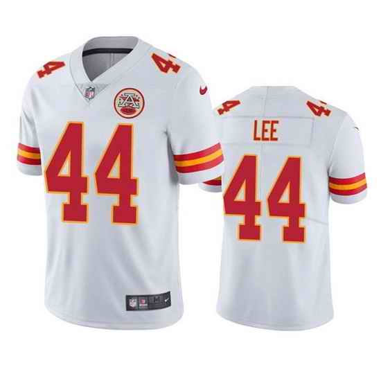 Men Kansas City Chiefs #44 Elijah Lee White Vapor Untouchable Limited Stitched Football Jersey