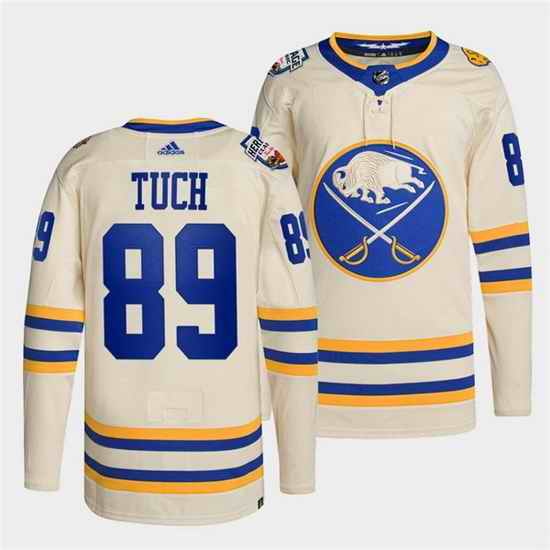 Men Buffalo Sabres #89 Alex Tuch 2022 Cream Heritage Classic Cream Stitched jersey