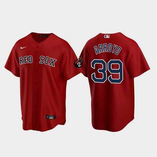 Men Boston Red Sox #39 Christian Arroyo Red Cool Base Stitched Baseball Jerse
