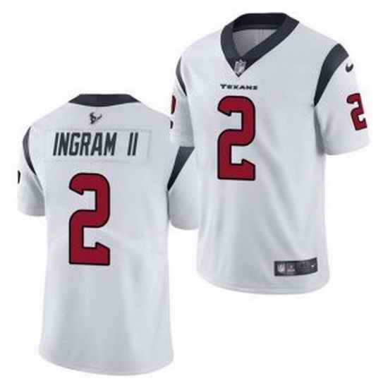 Men Houston Texans #2 Mark Ingram II White Vapor Untouchable Limited Stitched Jersey