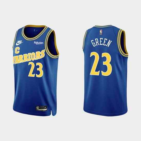 Men Golden State Warriors #23 Draymond Green 2022 Classic Edition Royal Stitched Basketball Jersey