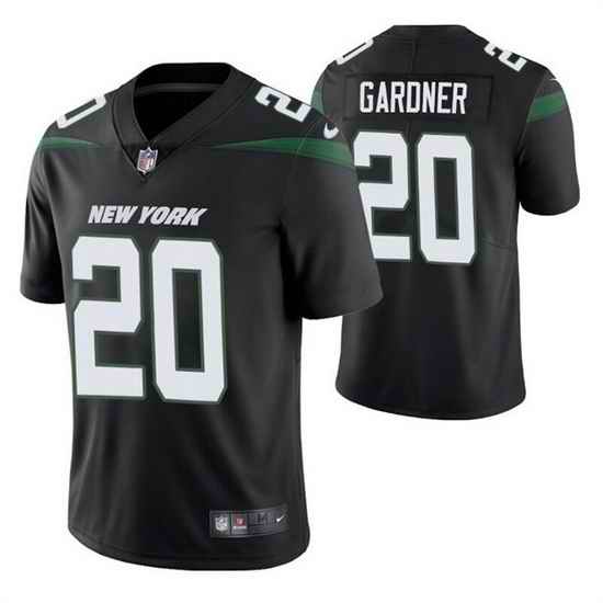Men New York Jets #20 Ahmad Gardner 2022 Black Vapor Untouchable Limited Stitched jersey