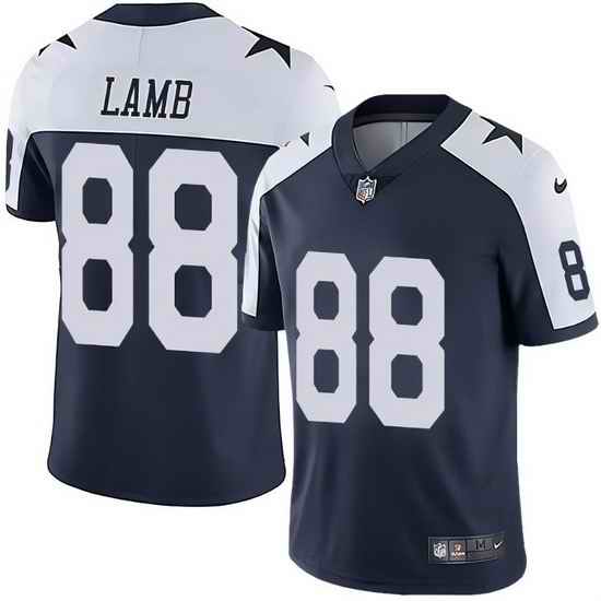 Youth Dallas Cowboys #88 CeeDee Lamb Nike Navy Thanksgiving Stitched NFL Jersey