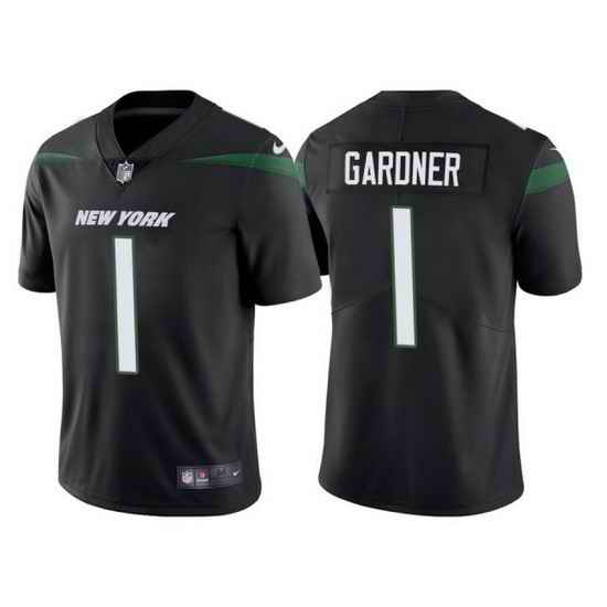 Nike New York Jets #1 Ahmad Gardner Black 2022 NFL Draft Vapor Untouchable Limited Jersey