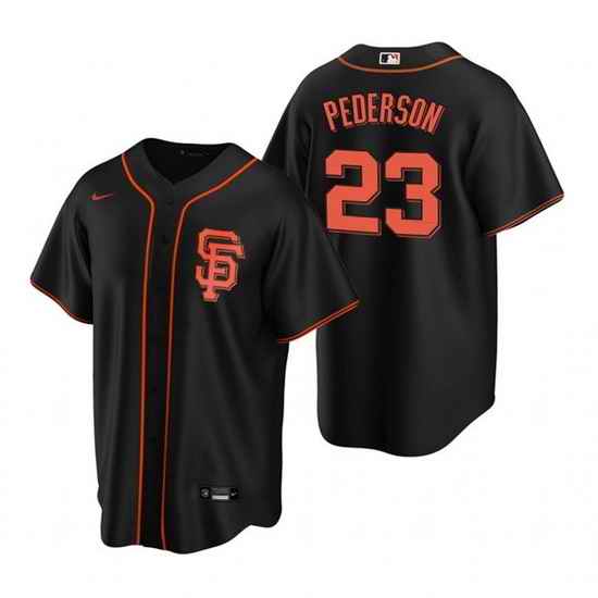 Men San Francisco New York Giants #23 Joc Pederson Black Cool Base Stitched Jerse