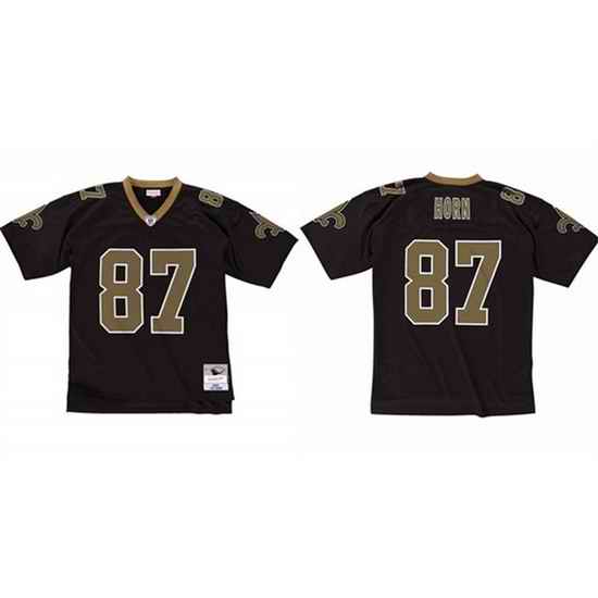 Men New Orleans Saints #87 Joe Horn 2005 Black Stitched Football Jersey
