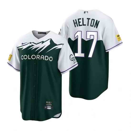 Men Nike Nike Colorado Rockies #17 Todd Helton City Connect Stitched Baseball Jersey