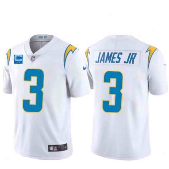 Men Los Angeles Chargers 2022 #3 Derwin James Jr. White With 2-star C Patch Vapor Untouchable Limited Stitched Jersey