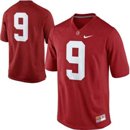 Men's Nike Alabama Crimson Tide NO.9 Red NCAA Jersey