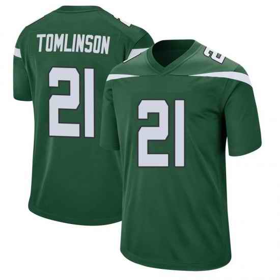 Men Nike New York Jets #21 LaDainian Tomlinson Green Untouchable Vapor Limited Jersey